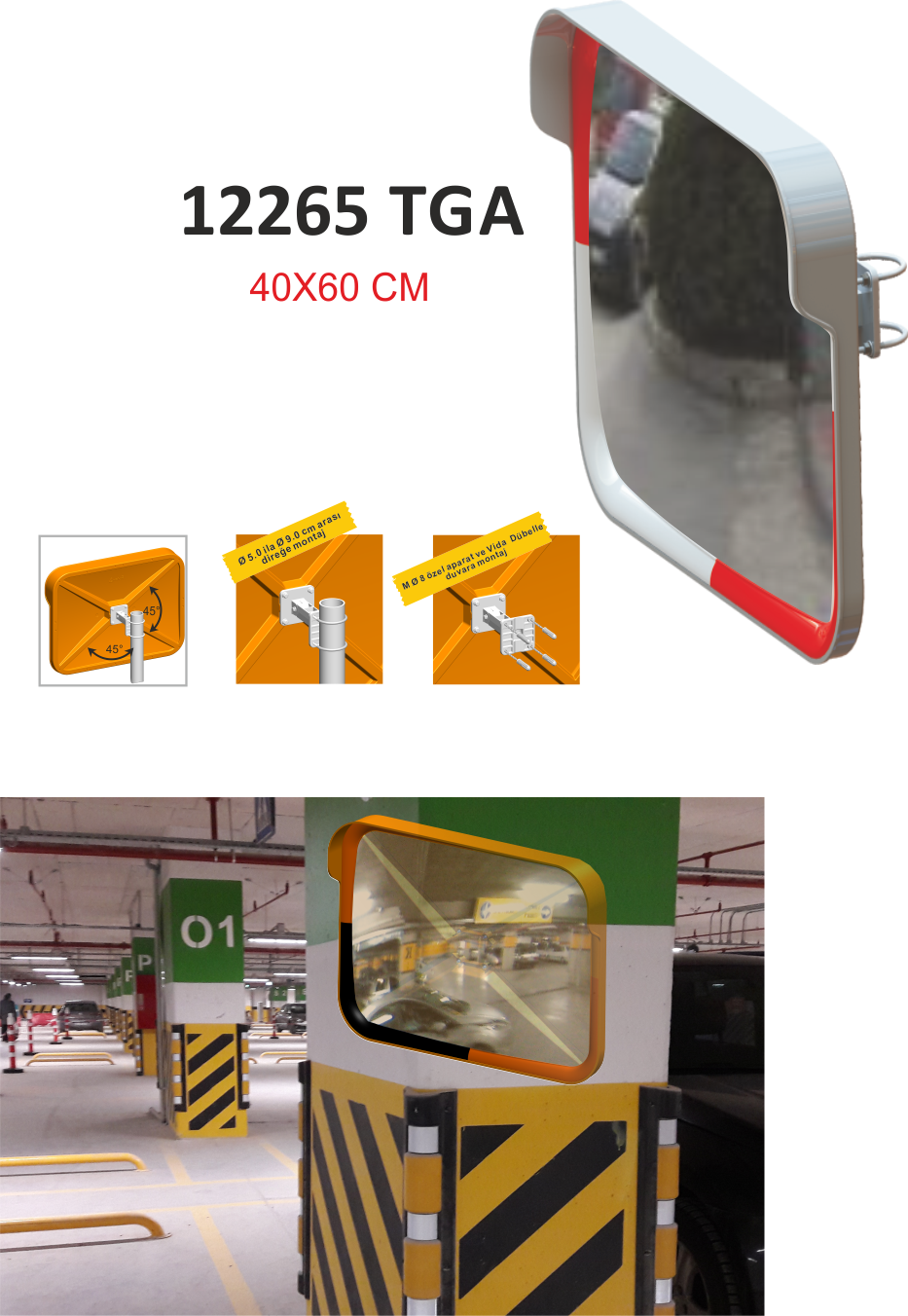 EVELUX TRAFİK GÜVENLİK AYNALARI 12265 TGA