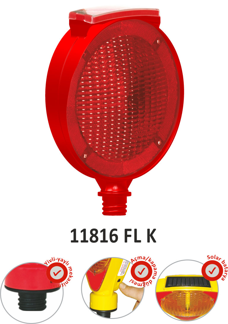EVELUX SOLAR FLAŞÖRLÜ LED'Lİ LAMBA 11816 FL K