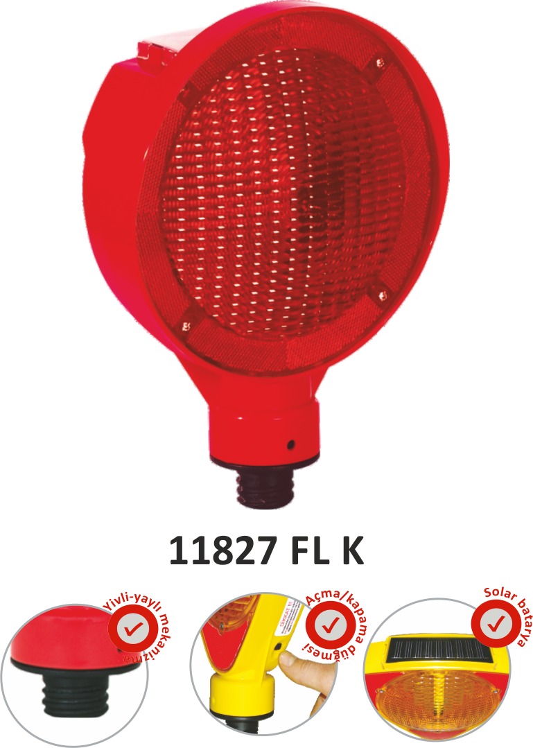 EVELUX SOLAR FLAŞÖRLÜ LED'Lİ LAMBA 11827 FL K